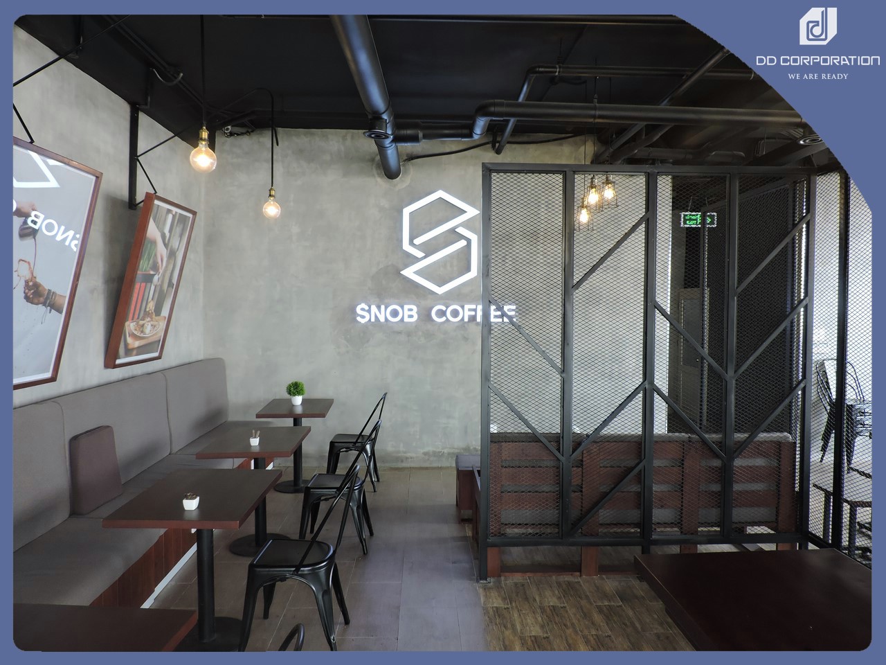 công trình quán cafe snob coffee phan văn trị